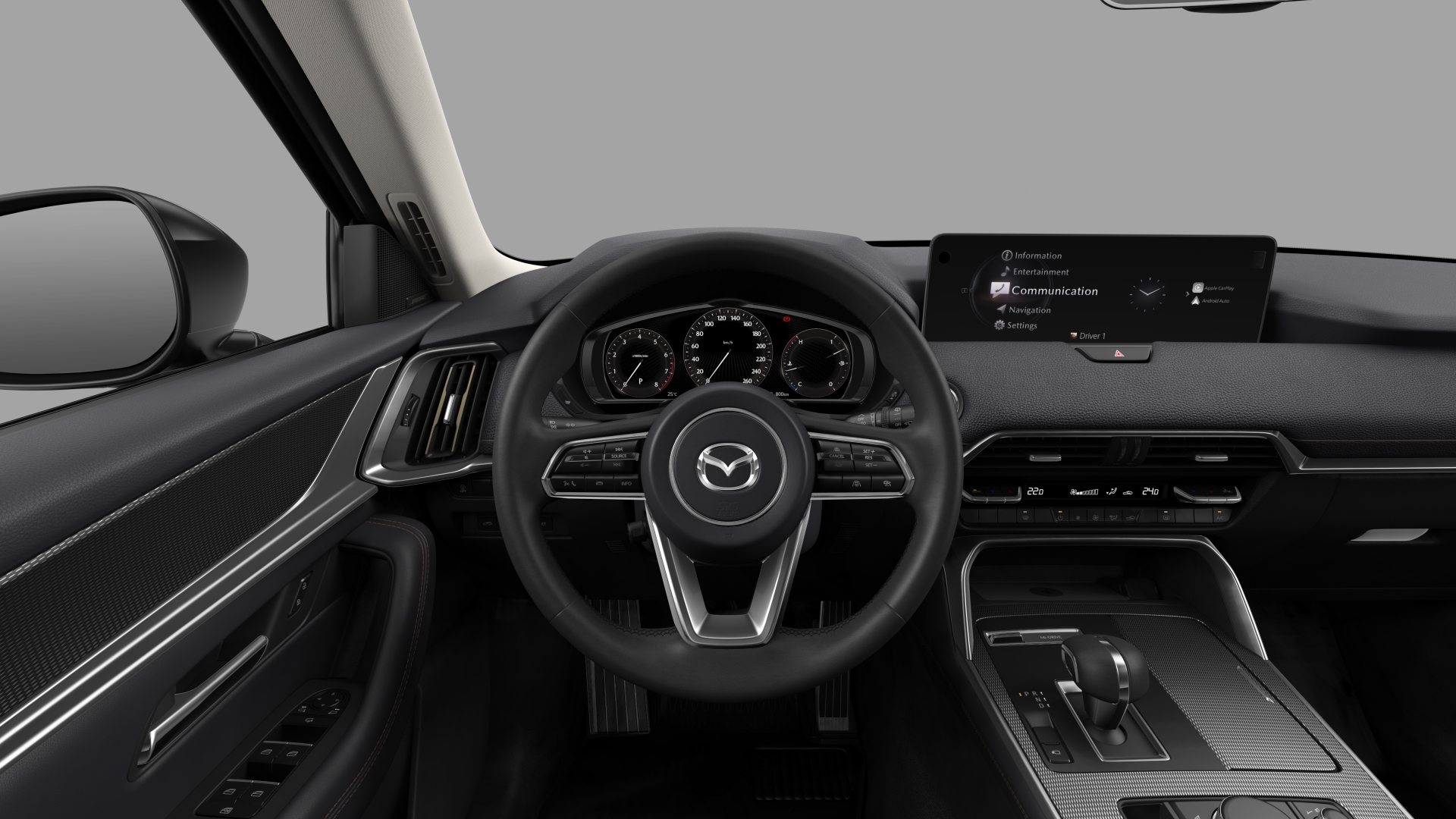 mazdacx60-جلد أسود